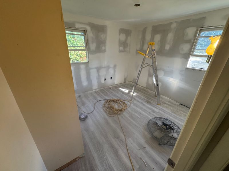 Drywall, spackling, and painting