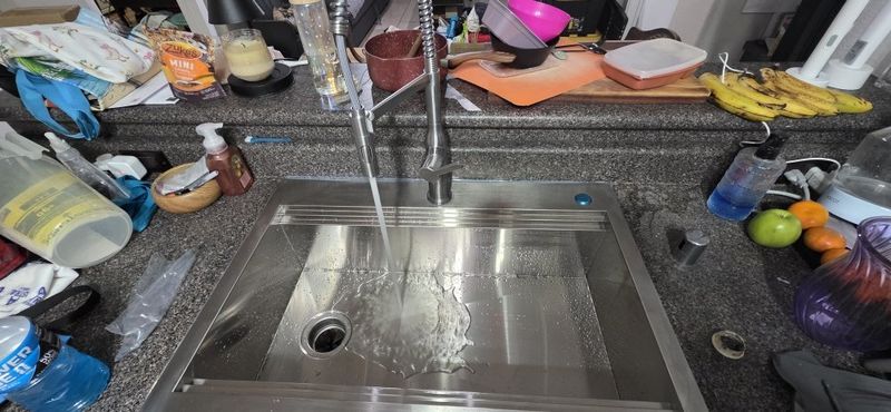 New Kitchen Sink, Faucet & Microwave in Santa Clarita