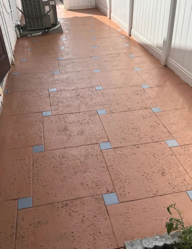 Stamped Concrete Installation