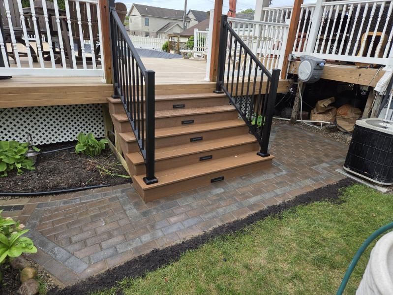 Paver Porch & Step Installation