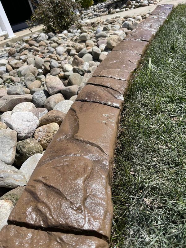 Landscape Curbing, Decorative Border Systems, Concrete Curbing Replacement