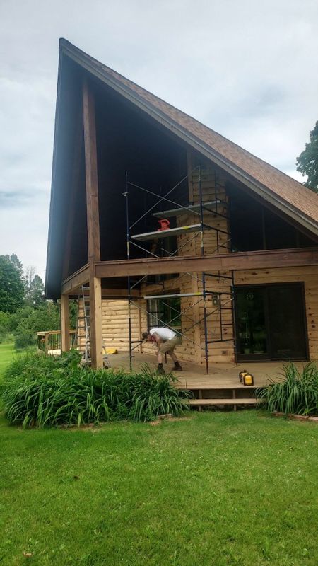 Log Home Exterior Restoration