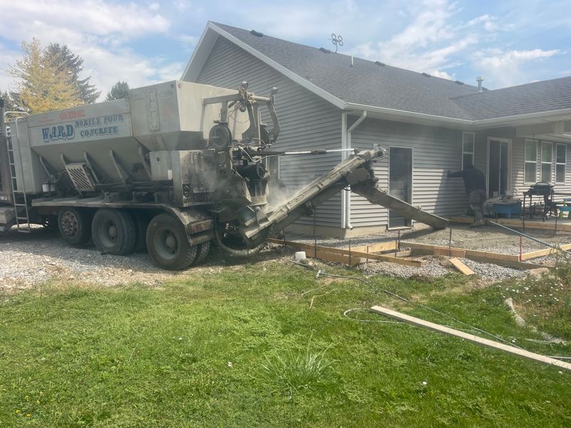 Fresh Concrete mixed and poured on site