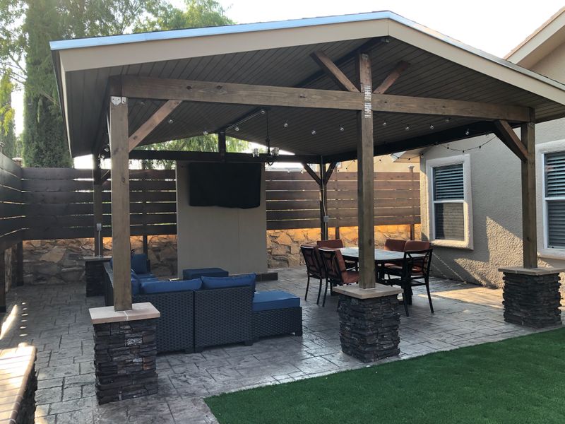 Backyard and Porch