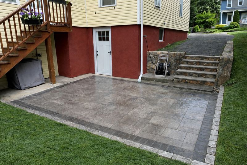 Hardscaping installation