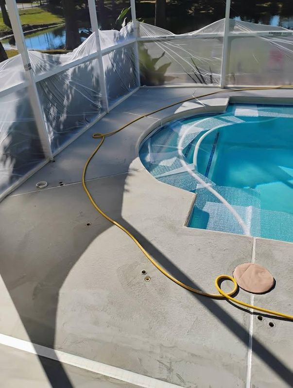 Pool Deck Painting.