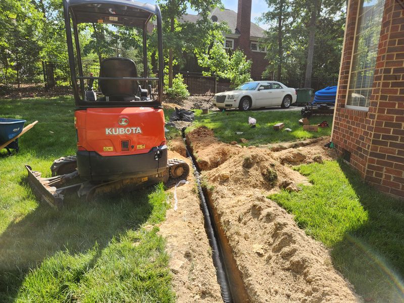 Lawn Drainage - Charlotte, NC