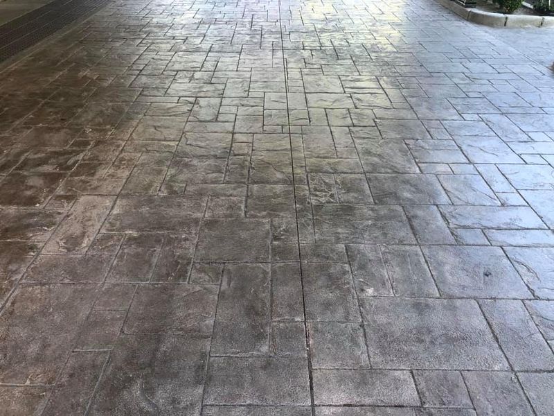 Stamped Concrete Installation