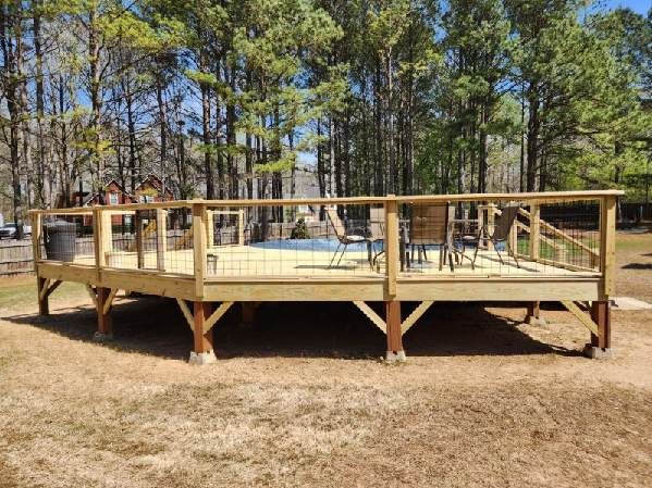 Transforming Outdoor Spaces: Stunning Deck Build in McDonough, GA by WCDI Design & Build