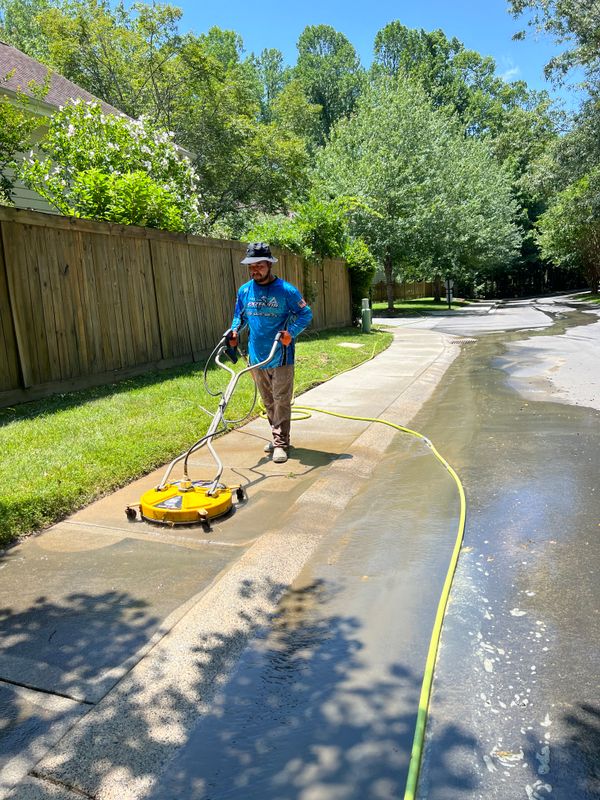 Large Scale HOA Concrete Sidewalks Pressure / Power Wash - Flat Rock NC