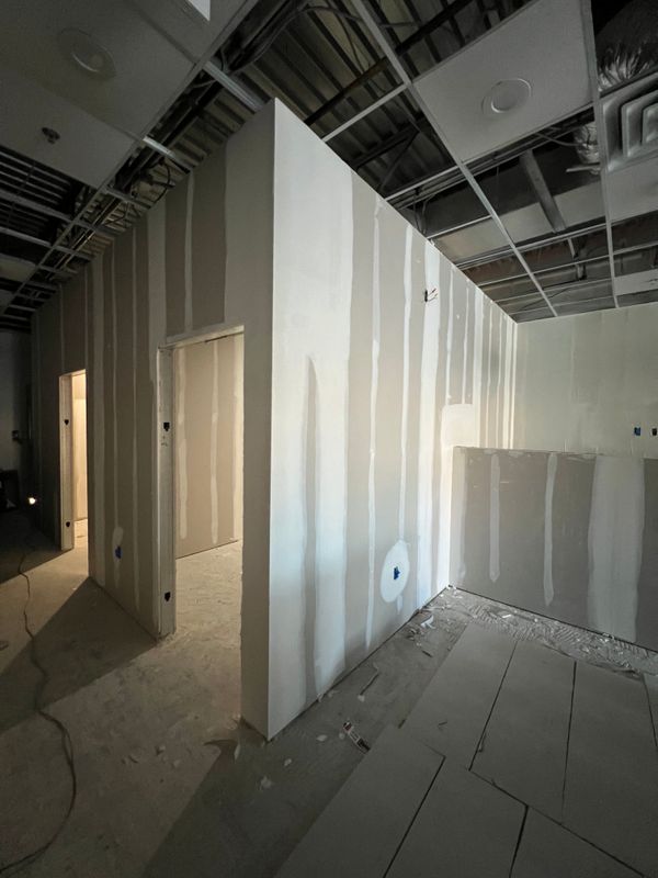 COMMERCIAL - metal framing __ drywall __ acoustical ceilings