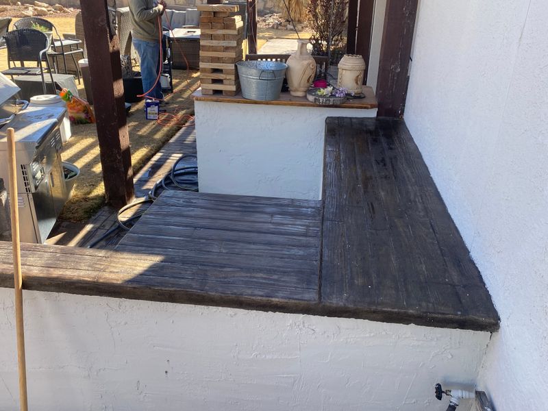 Concrete Color and Crack Repair