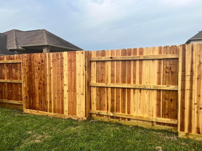 Privacy 3 Rail Cedar Fencing