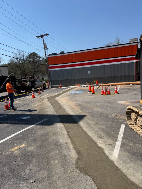 Concrete pouring and finishing