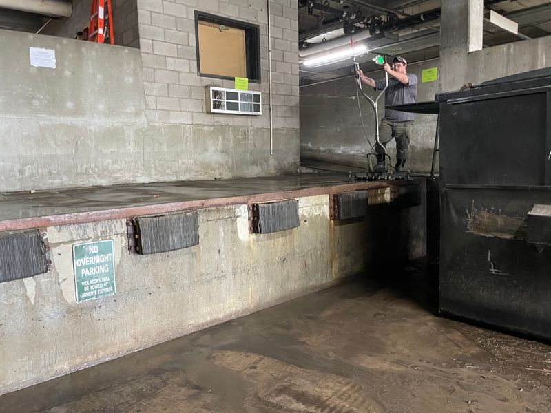 Eco-Safe Dumpster pad Cleaning
