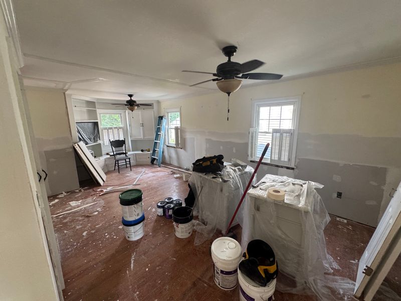 Drywall, spackling, and painting