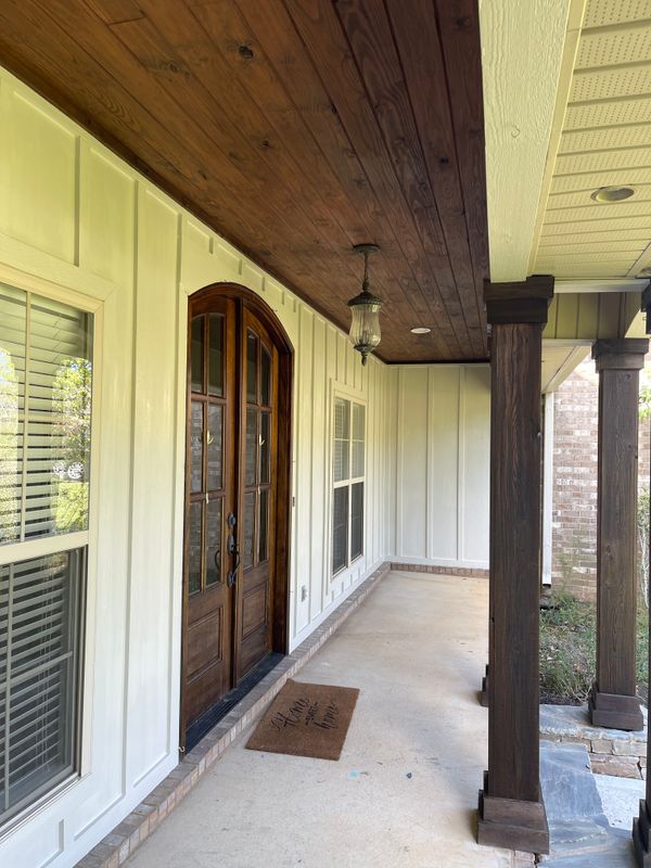 Stain and Clear Coat 