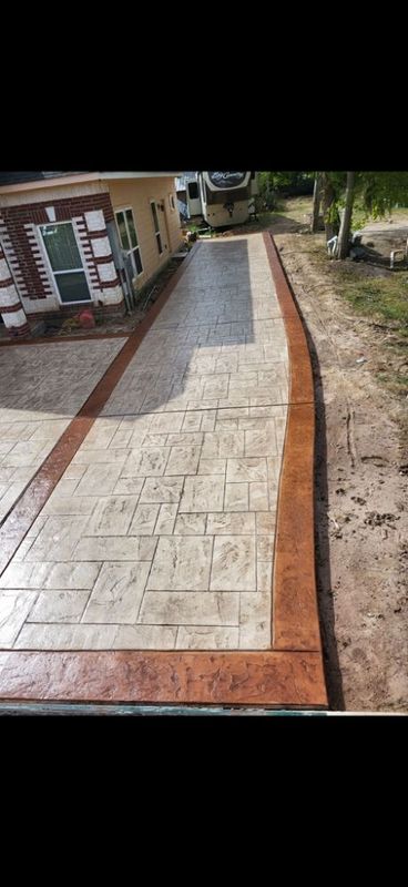 Stamped Concrete Installation