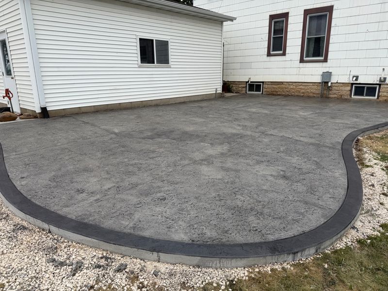 Stamped Concrete Installation