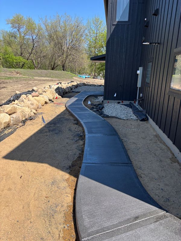 Patio and Driveways