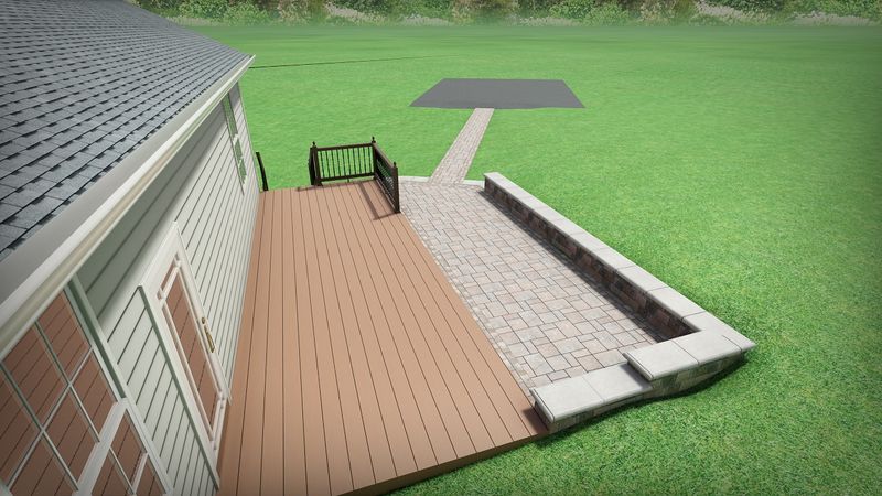 Hardscaping installation