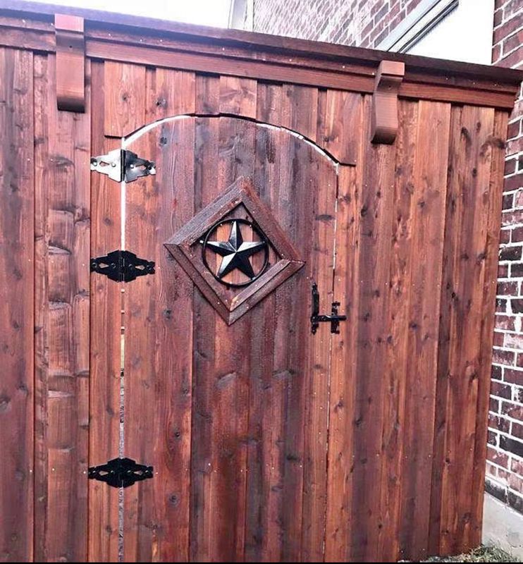 Custom Fencing: Cedar, Wrought Iron, Stone, Custom Design