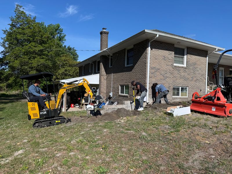 Exterior Drainage Project for Standing Water Issues in Pleasant Grove / Great Bridge Chesapeake, VA