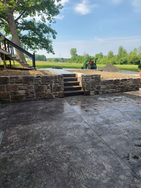 Stamped Concrete Installation