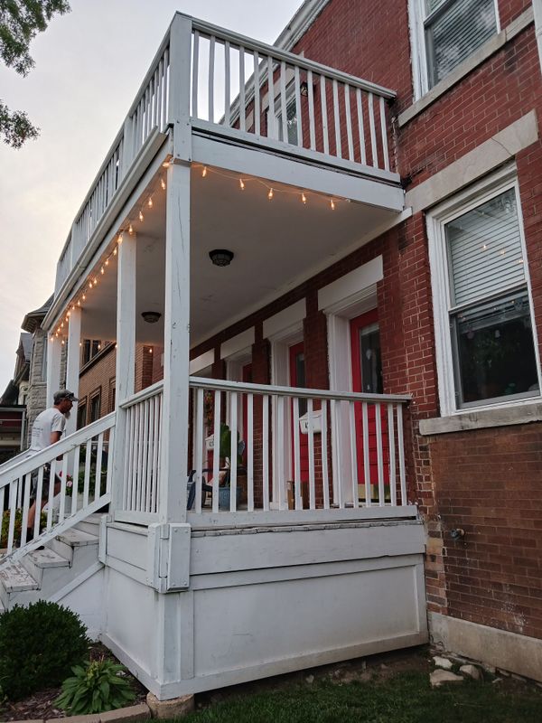 Historic porch build