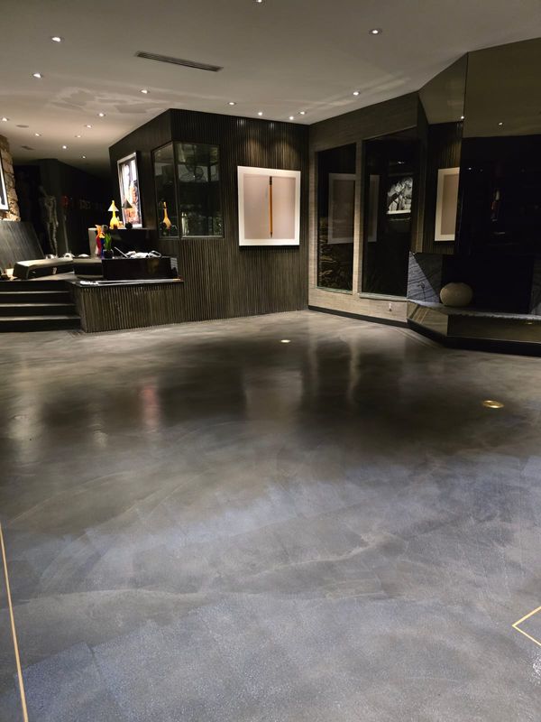 Micro cement floor and shower walls