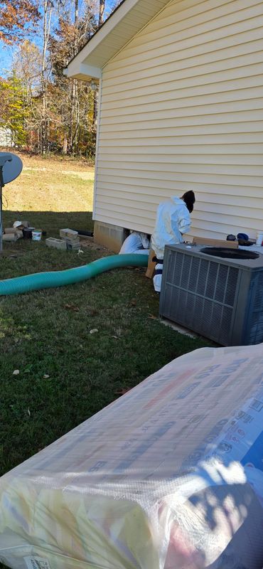 Attic insulation removal and crawl space insulation removal