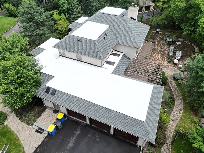 Hybrid Shingle & TPO Flat Roof Installation