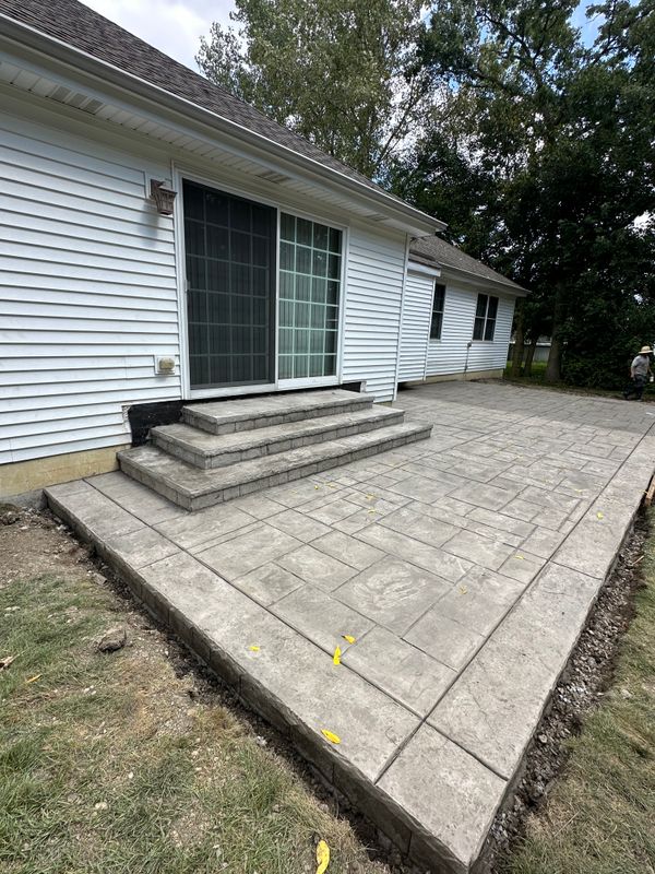 Stamped Concrete Installation