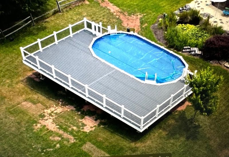 Deck and railings