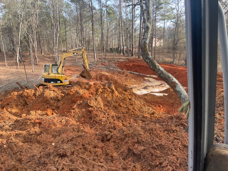 Pond construction 