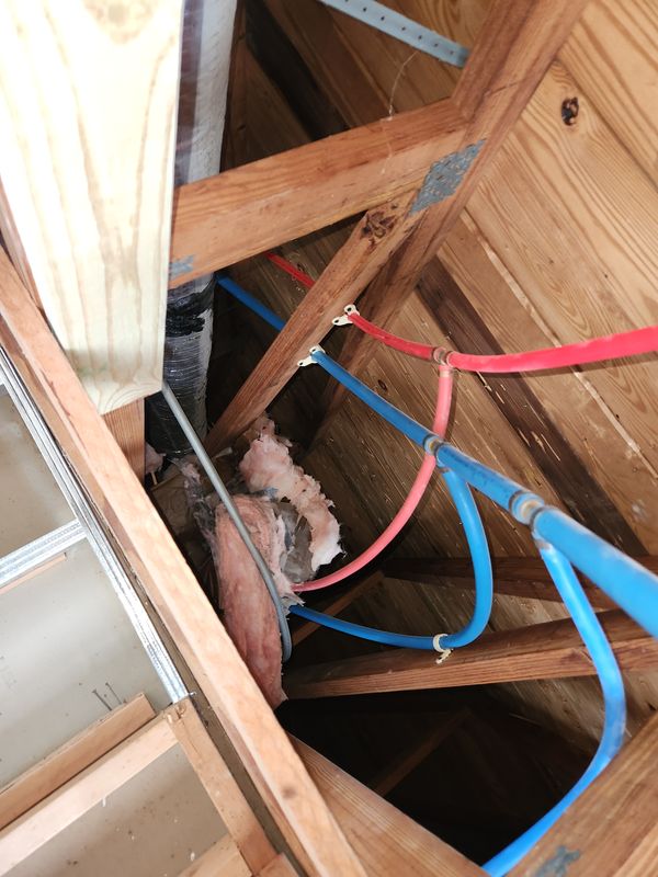 Domestic water line repipes