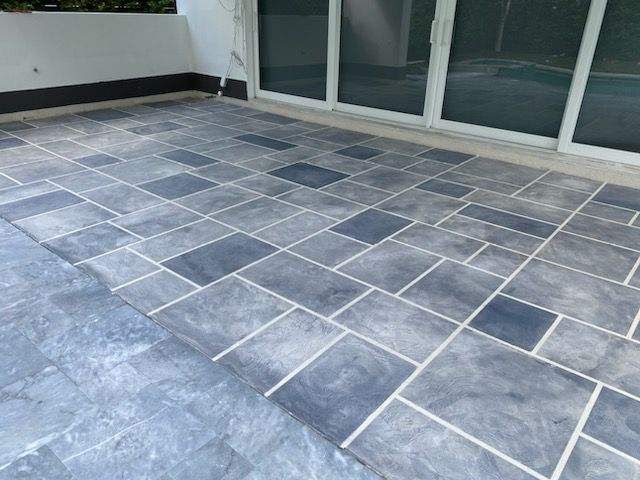Stamped Concrete Installation