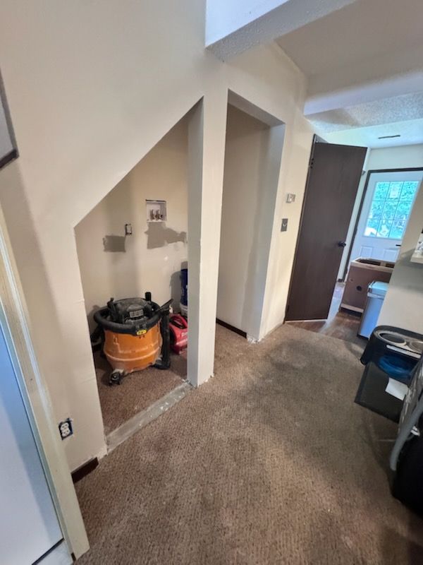 Stair Closet conversion to laundry