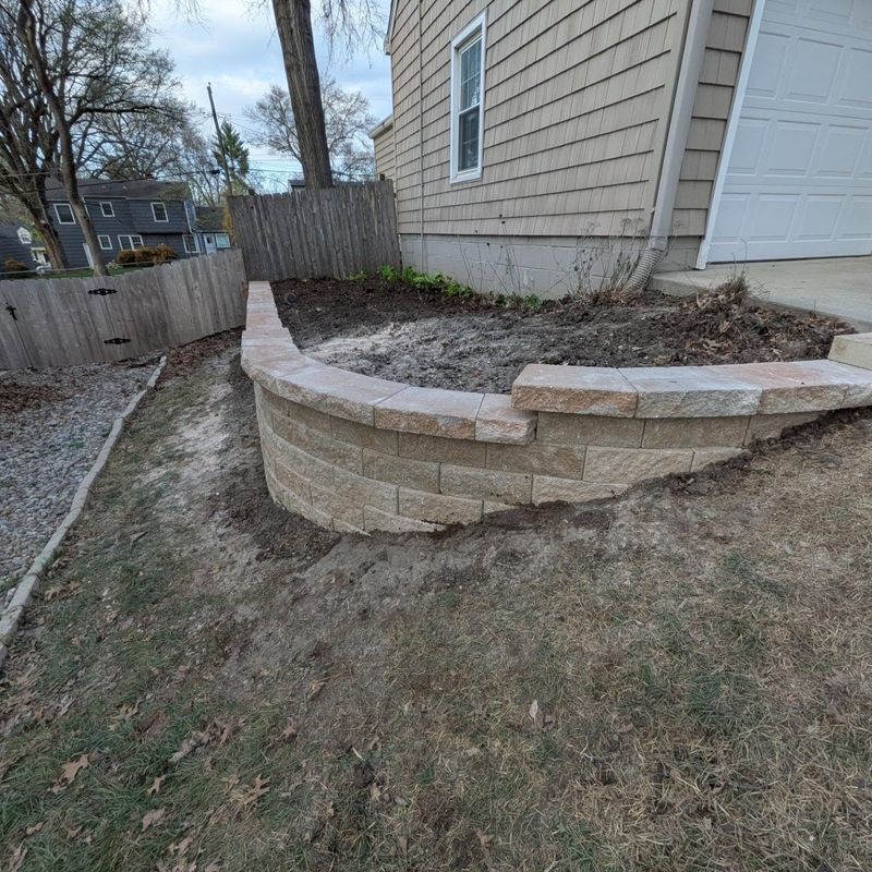 Retaining Wall Installation