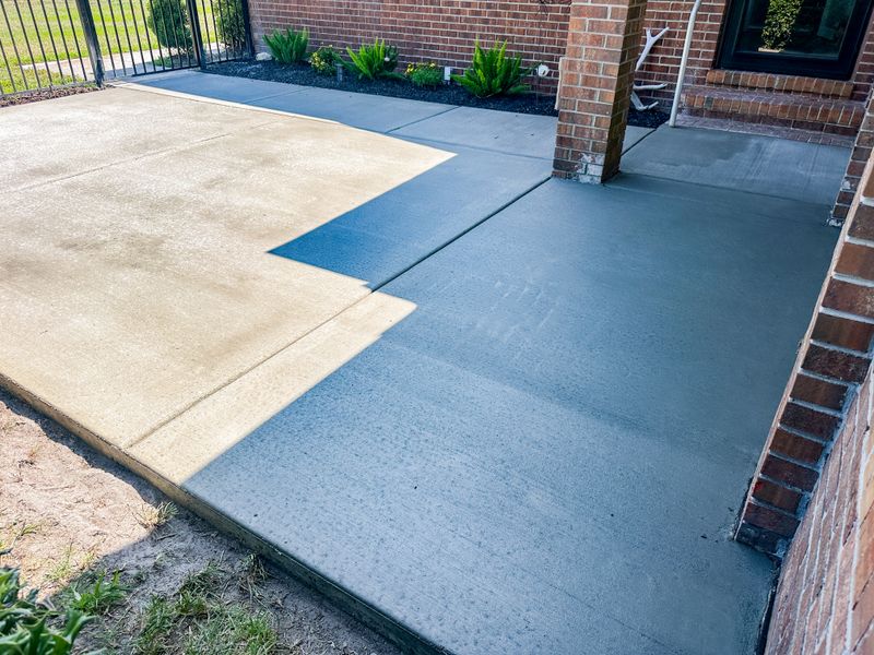 Elevate Your Entryway: Stunning Concrete Patio Transformation in Hampstead