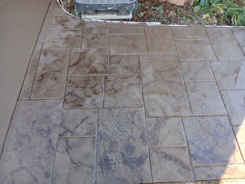 Stamped Concrete Installation