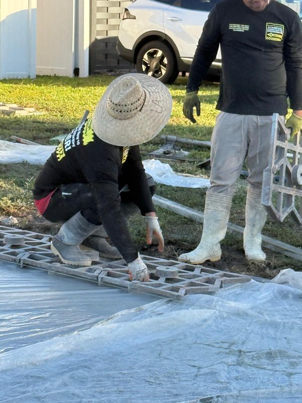 Stamped Concrete Installation