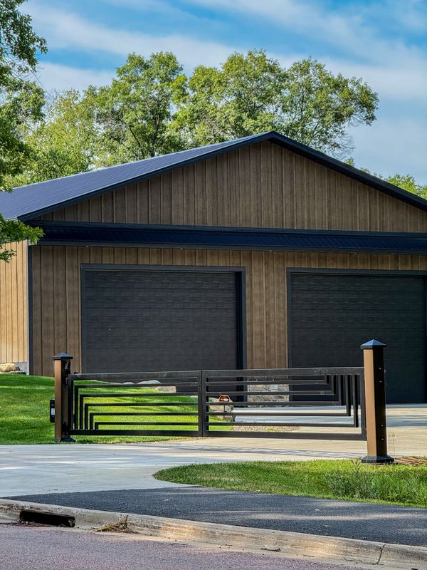 Custom Steel Entryway Gate Built for Cross Lake MN Property