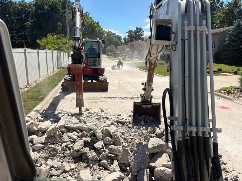 Driveway tear out and replacement