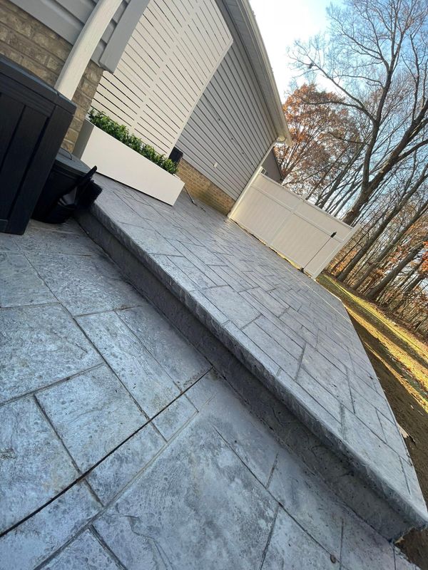 Stamped Concrete Installation