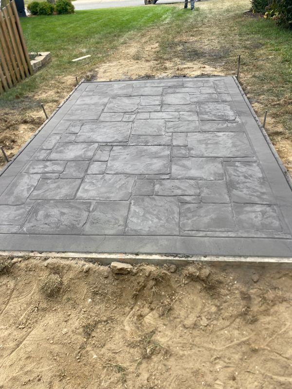 Stamped Concrete Installation