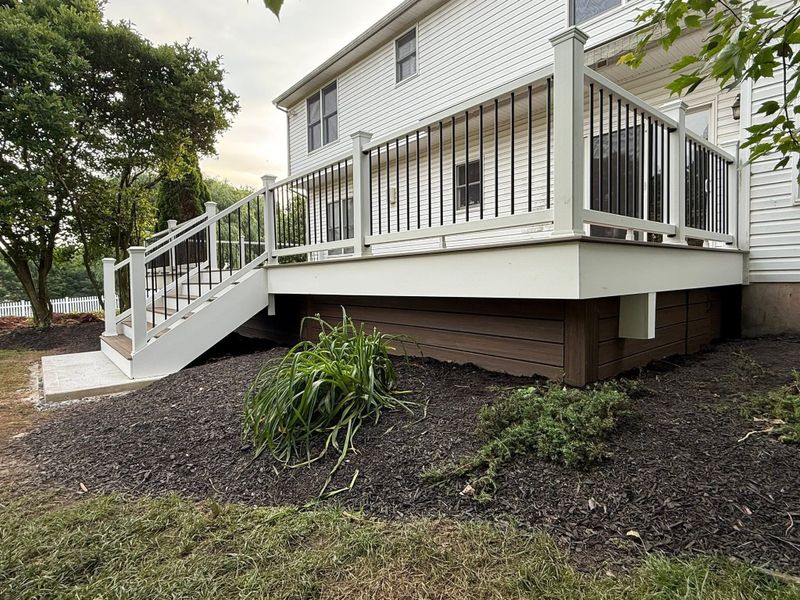 Deck and railings