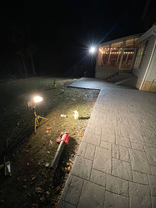 Stamped Concrete Installation