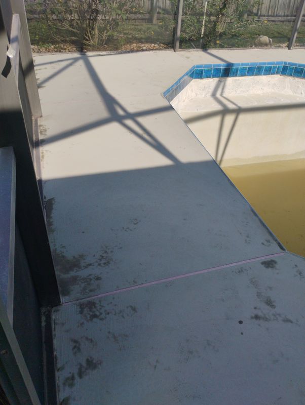 Pool deck resurfacing