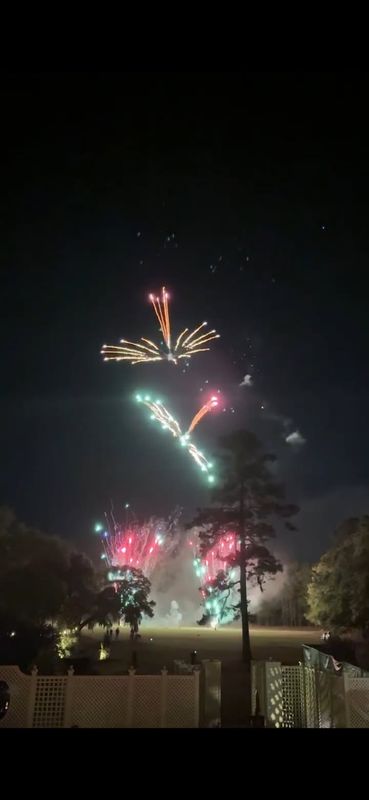 Wedding Fireworks at Hewitt Oaks Wedding Venue | Bluffton, SC